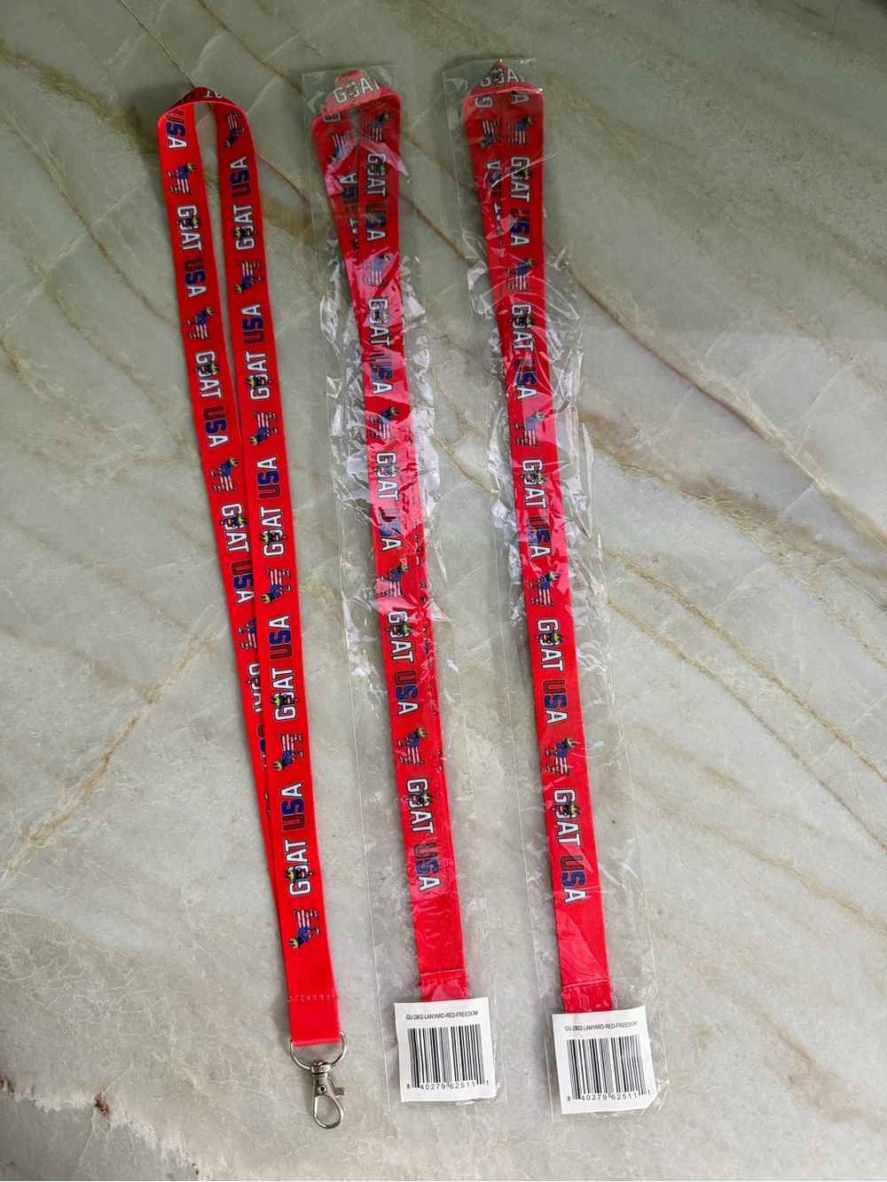 GOAT USA Freedom Printed Lanyard - 3 piece bundle